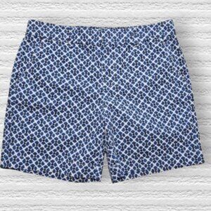 Tommy Hilfiger Mid Rise Chino Shorts Blue White Size 6 Casual School